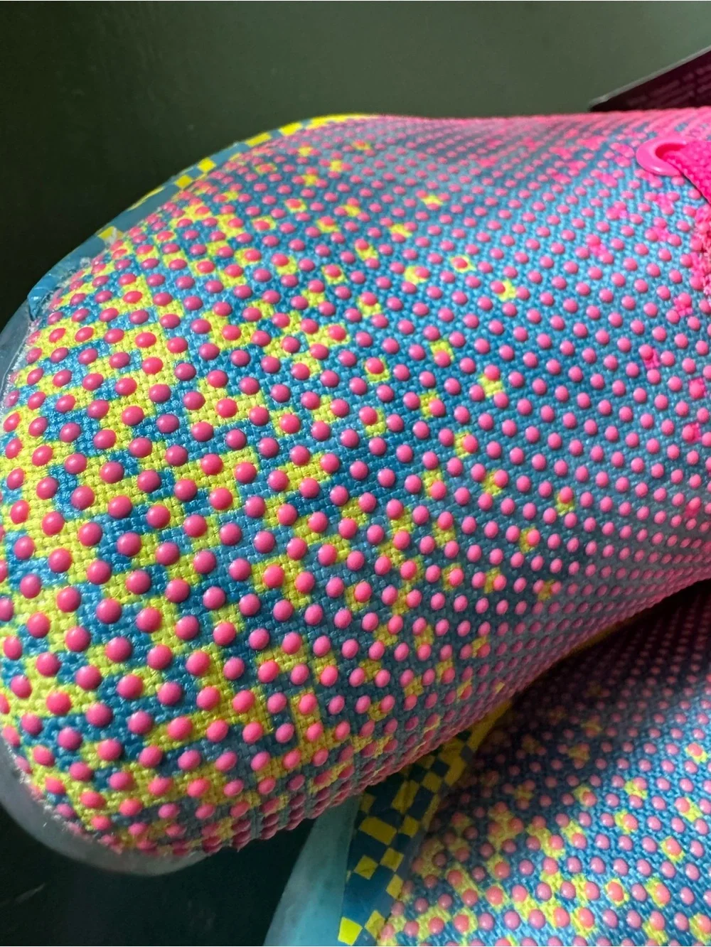 NWT NOBULL High Top Neon Pink Glitch Gym Workout Size: (W7) (M 5.5)